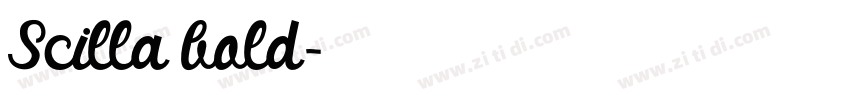 Scilla bold字体转换